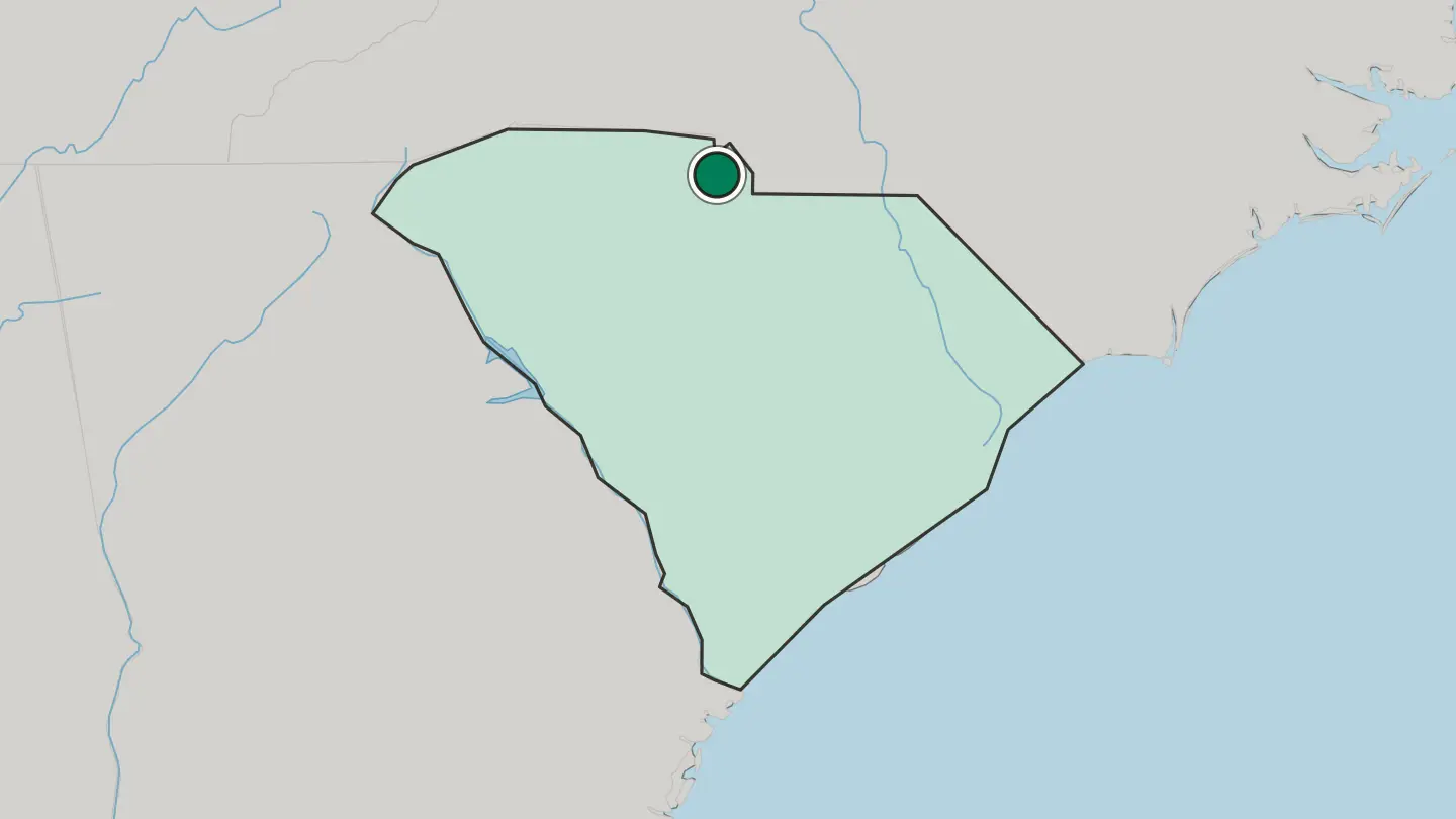 Map of Rock Hill in United States