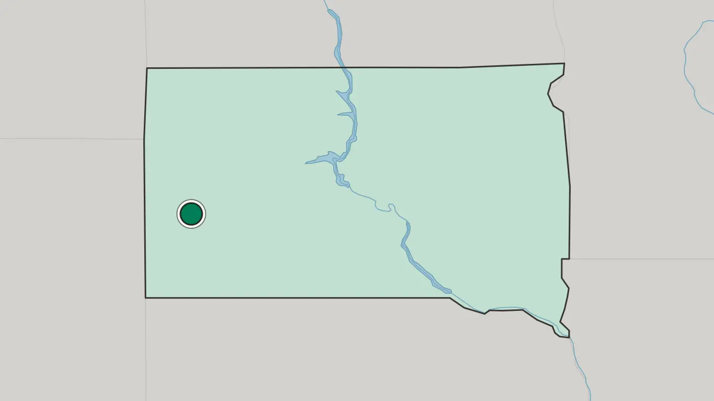 Map of Rapid City in United States