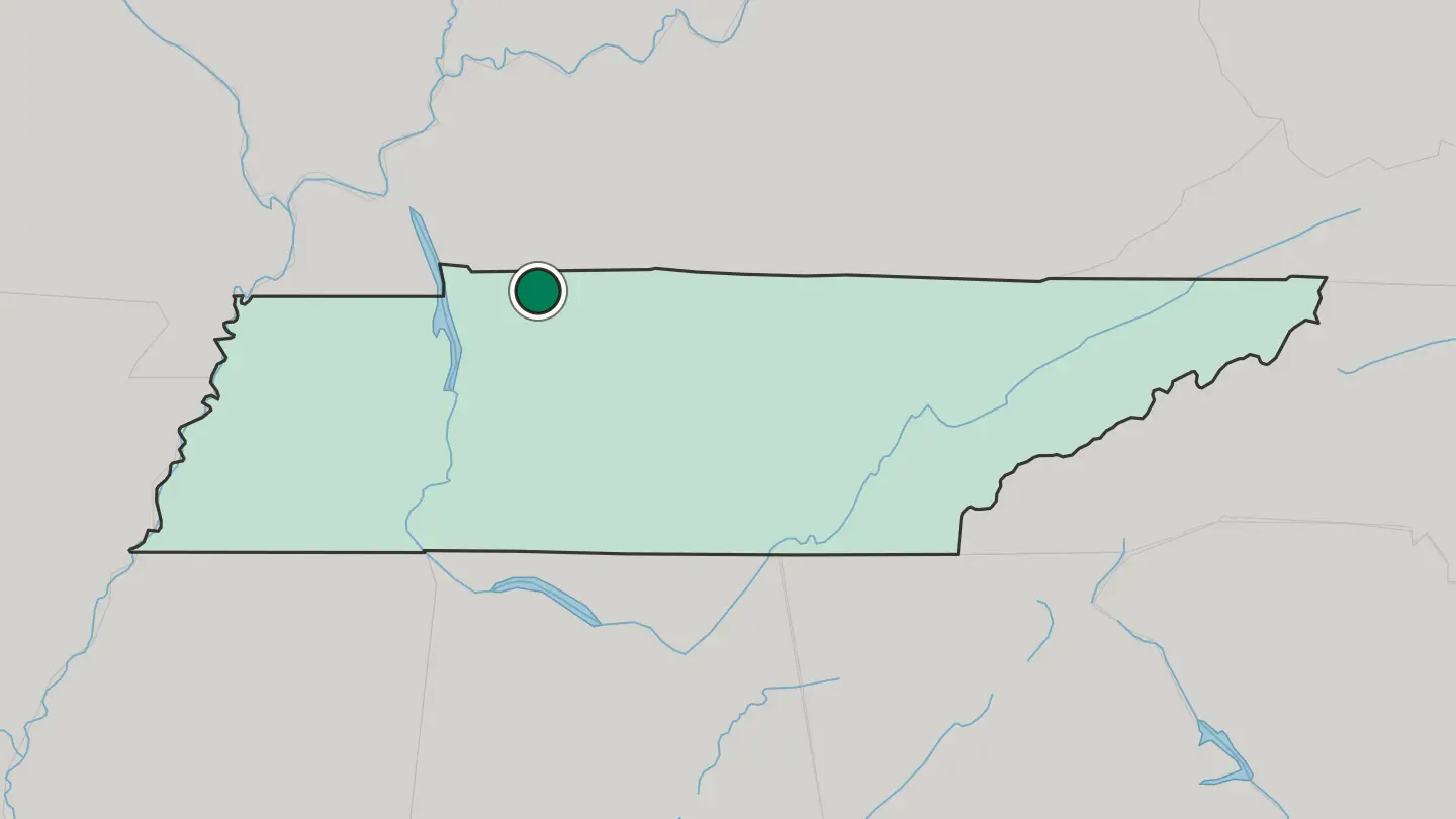 Map of Clarksville in United States