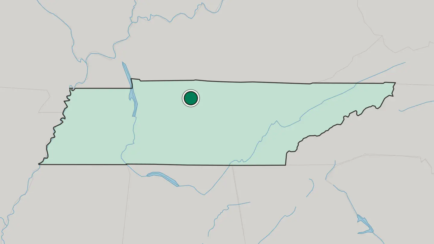 Map of Hendersonville in United States