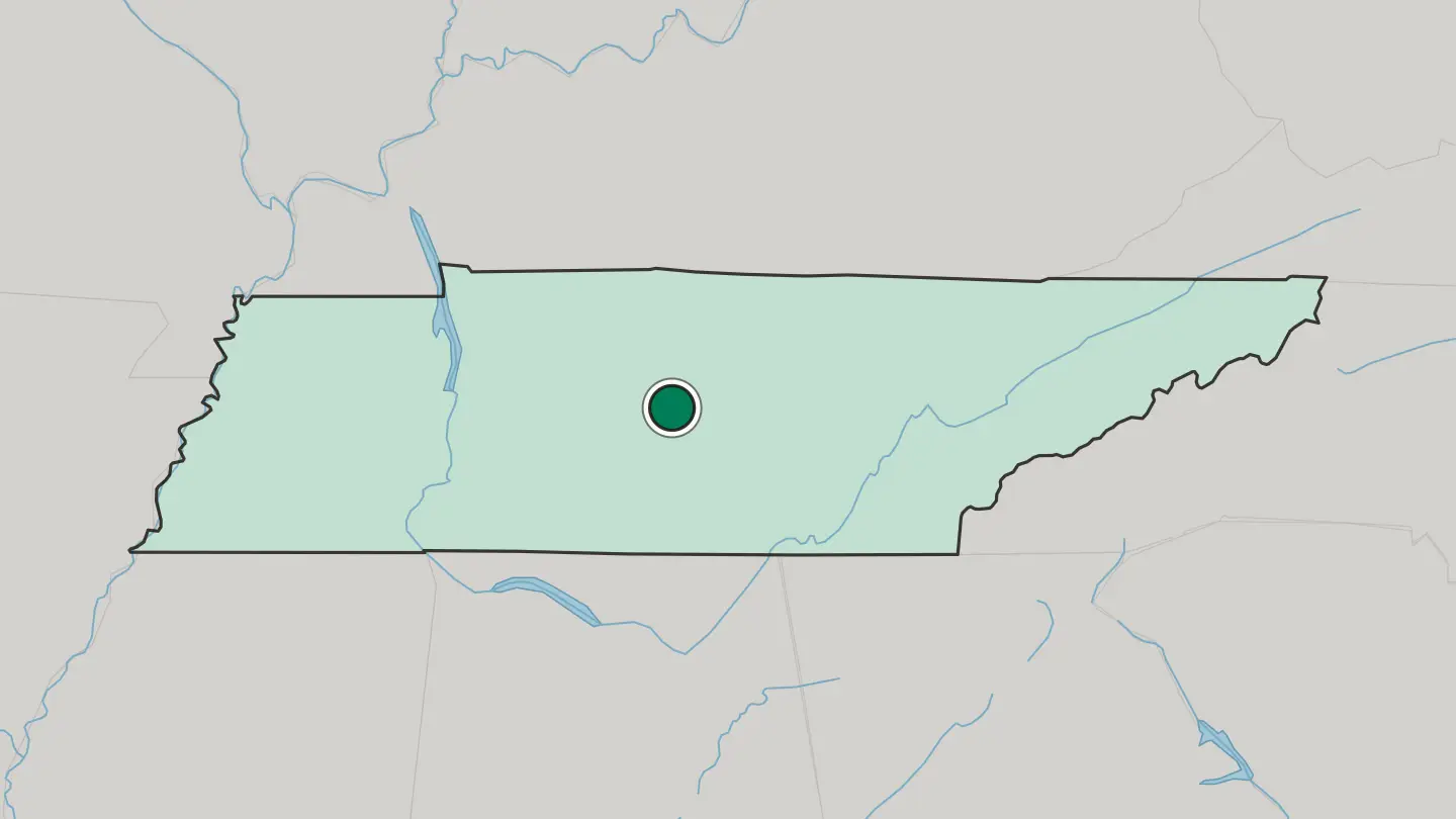 Map of Murfreesboro in United States