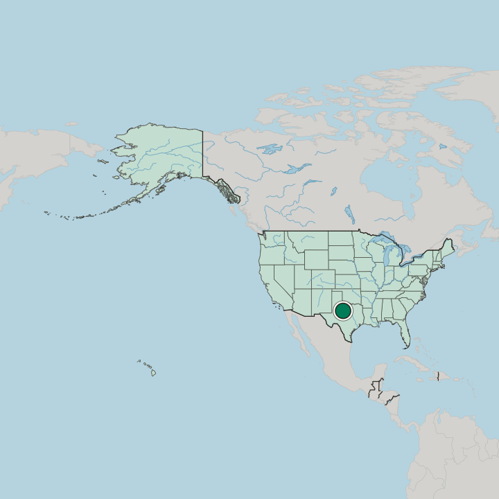 Map showing Abilene — In United States