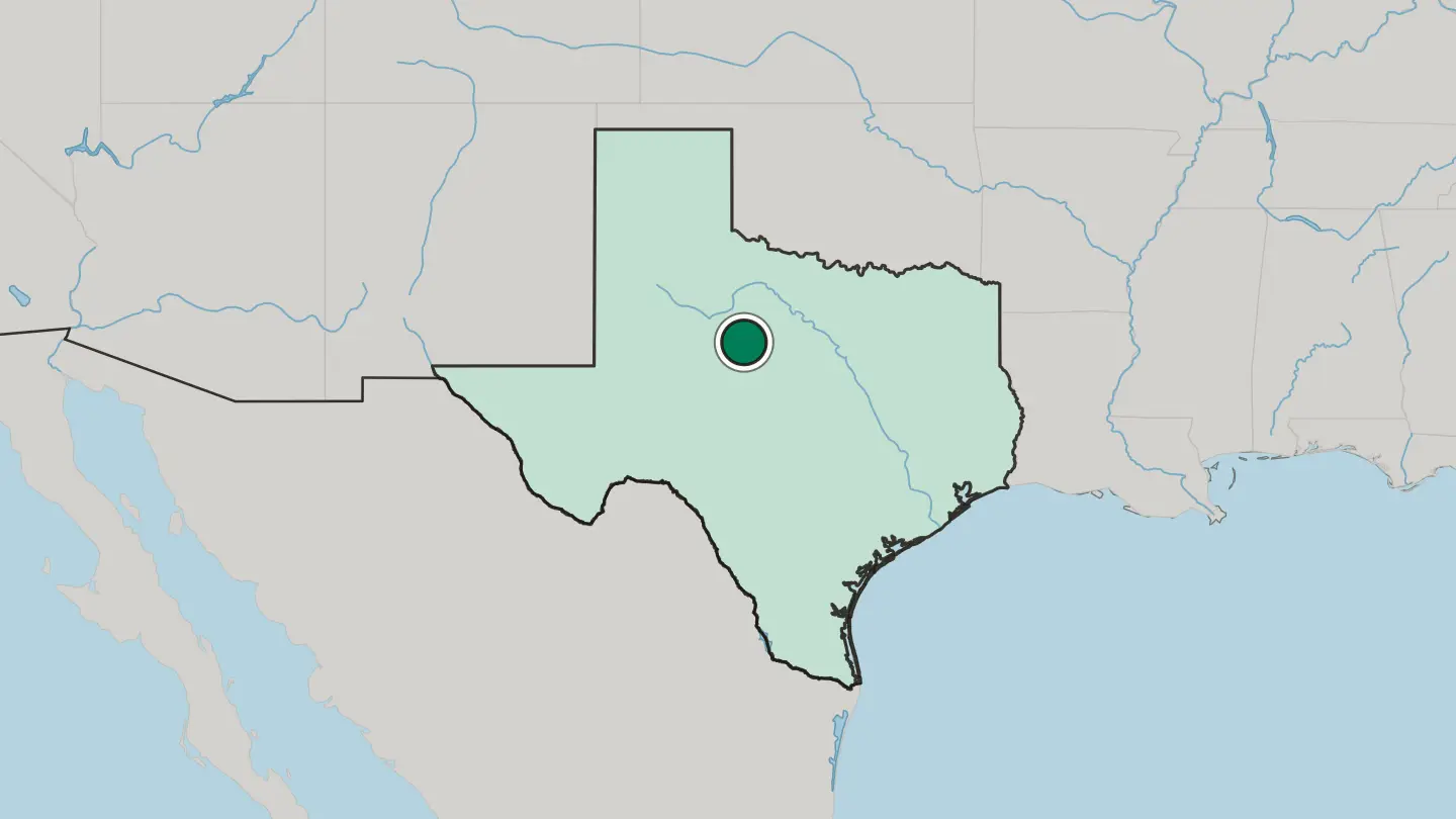 Map of Abilene in United States