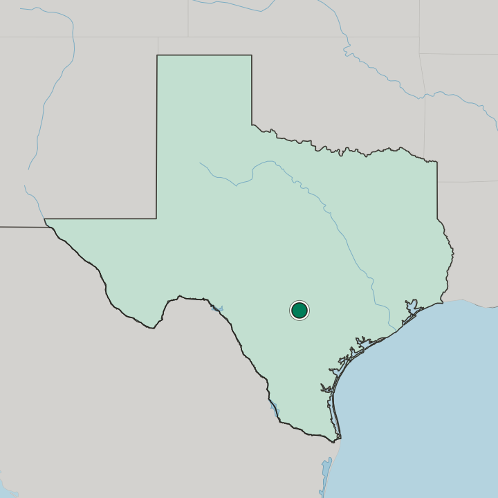 Map showing Alamo Heights — In Texas