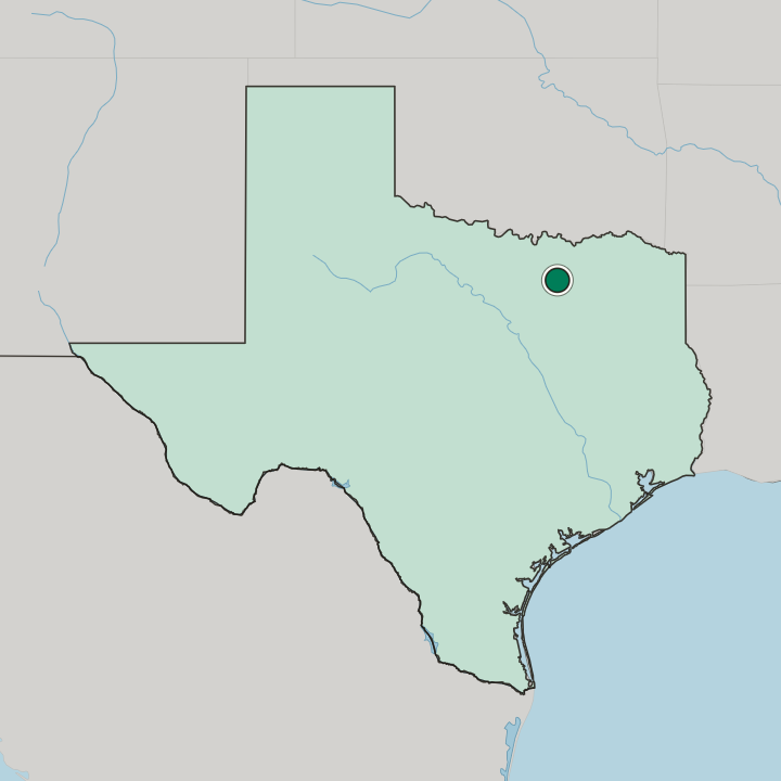 Map showing Allen — In Texas