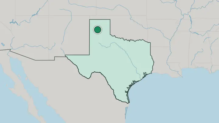 Map of Amarillo in United States