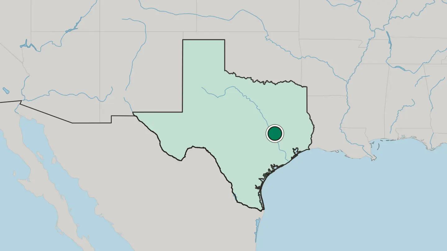 Map of Bryan in United States
