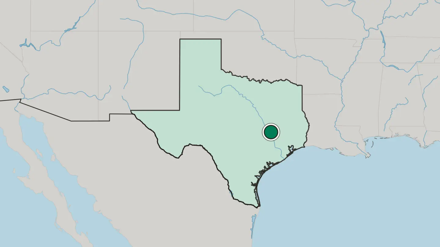 Map of College Station in United States