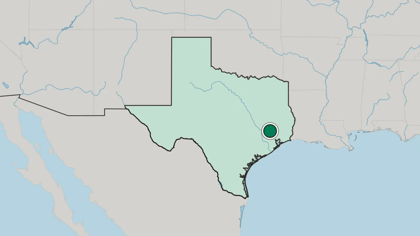 Map of Conroe in United States