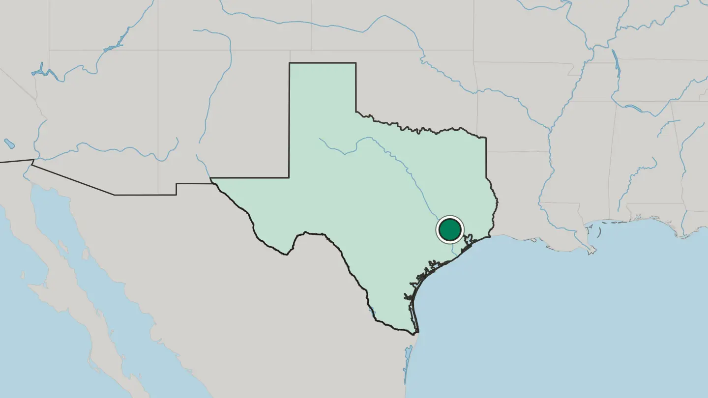 Map of Cypress in United States