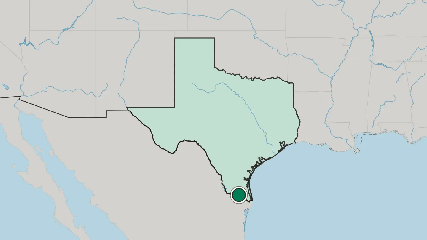 Map of Edinburg in United States