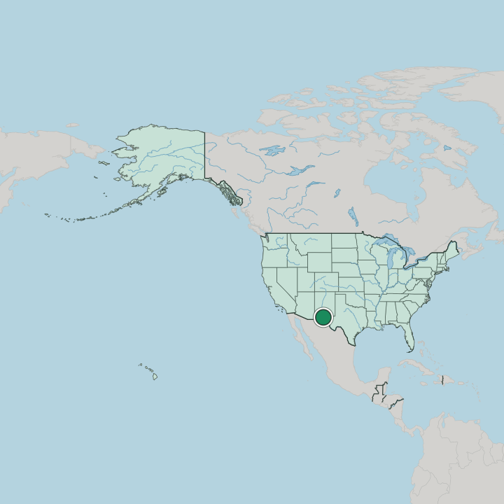 Map showing El Paso — In United States