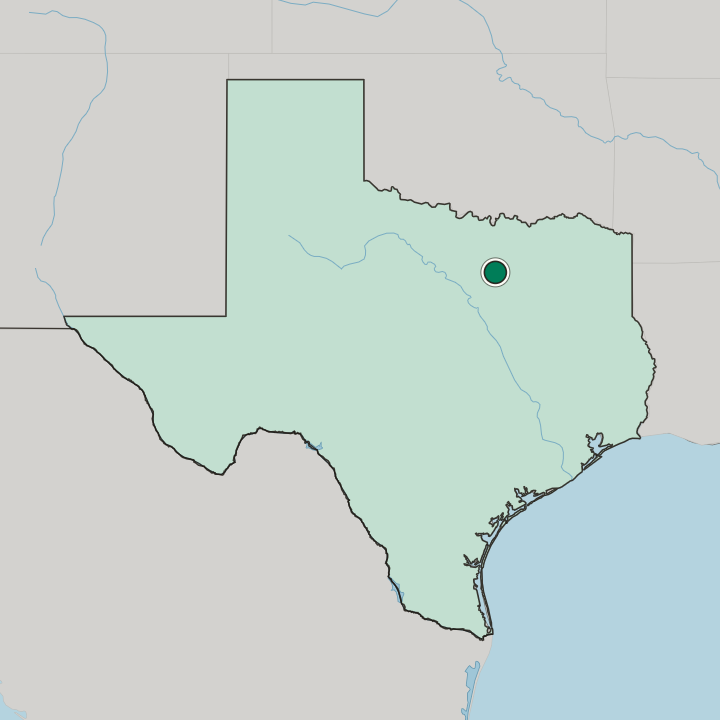 Map showing Euless — In Texas