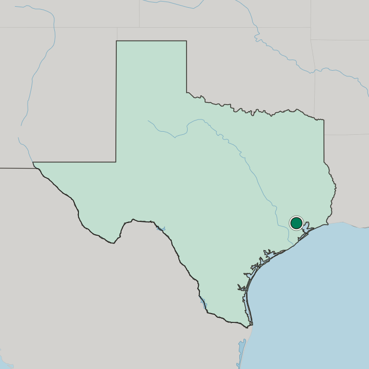 Map showing Galena Park — In Texas
