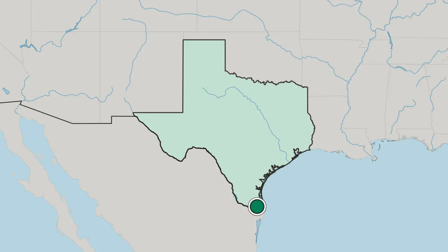 Map of Harlingen in United States