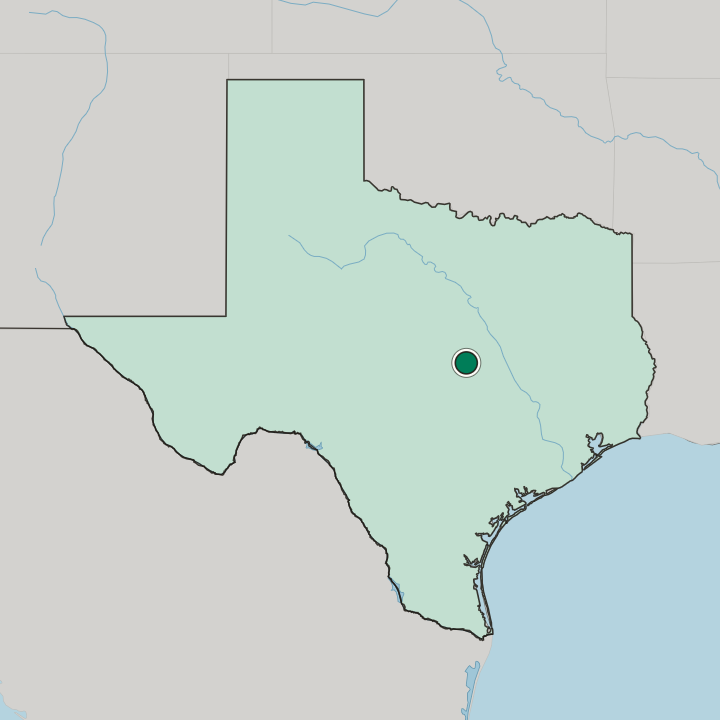 Map showing Killeen — In Texas