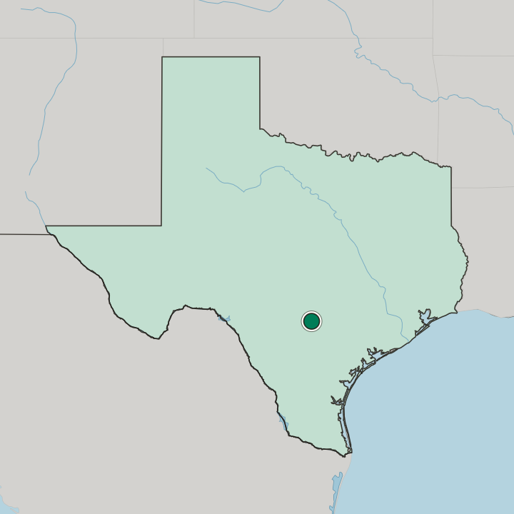 Map showing Kirby — In Texas