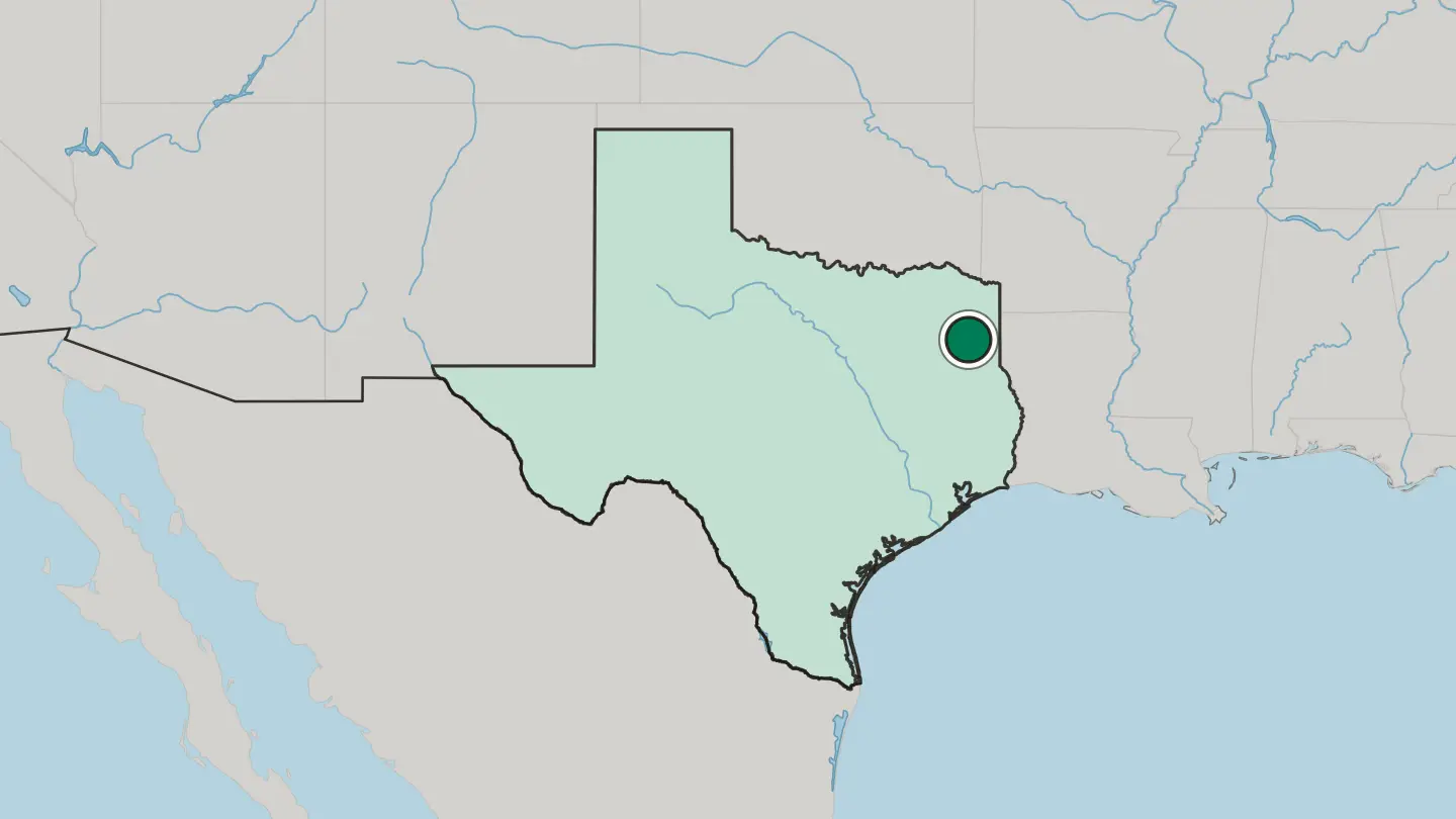 Map of Longview in United States