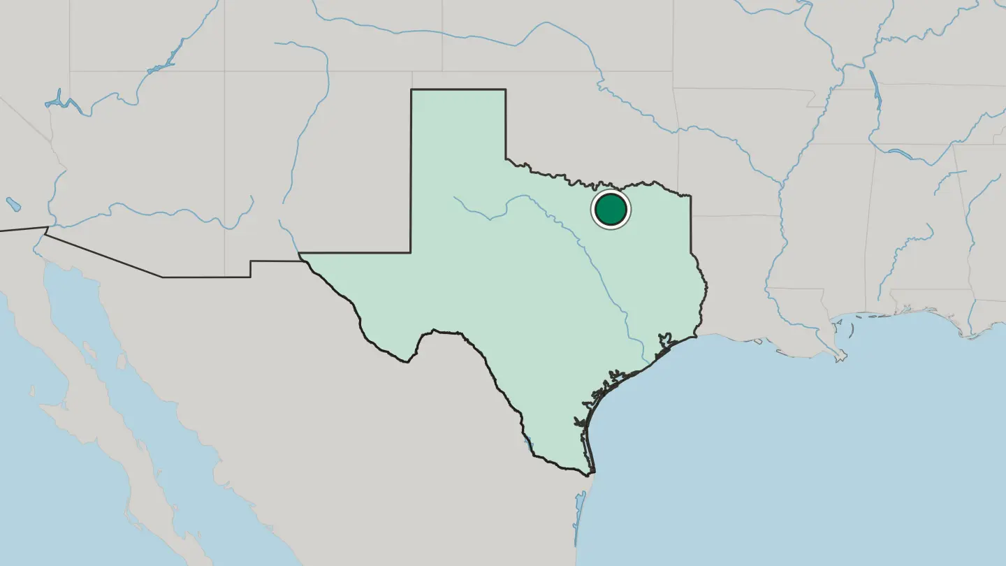 Map of McKinney in United States