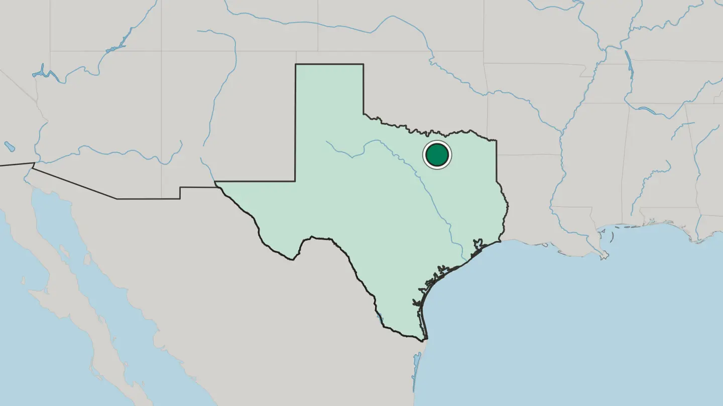 Map of Plano in United States
