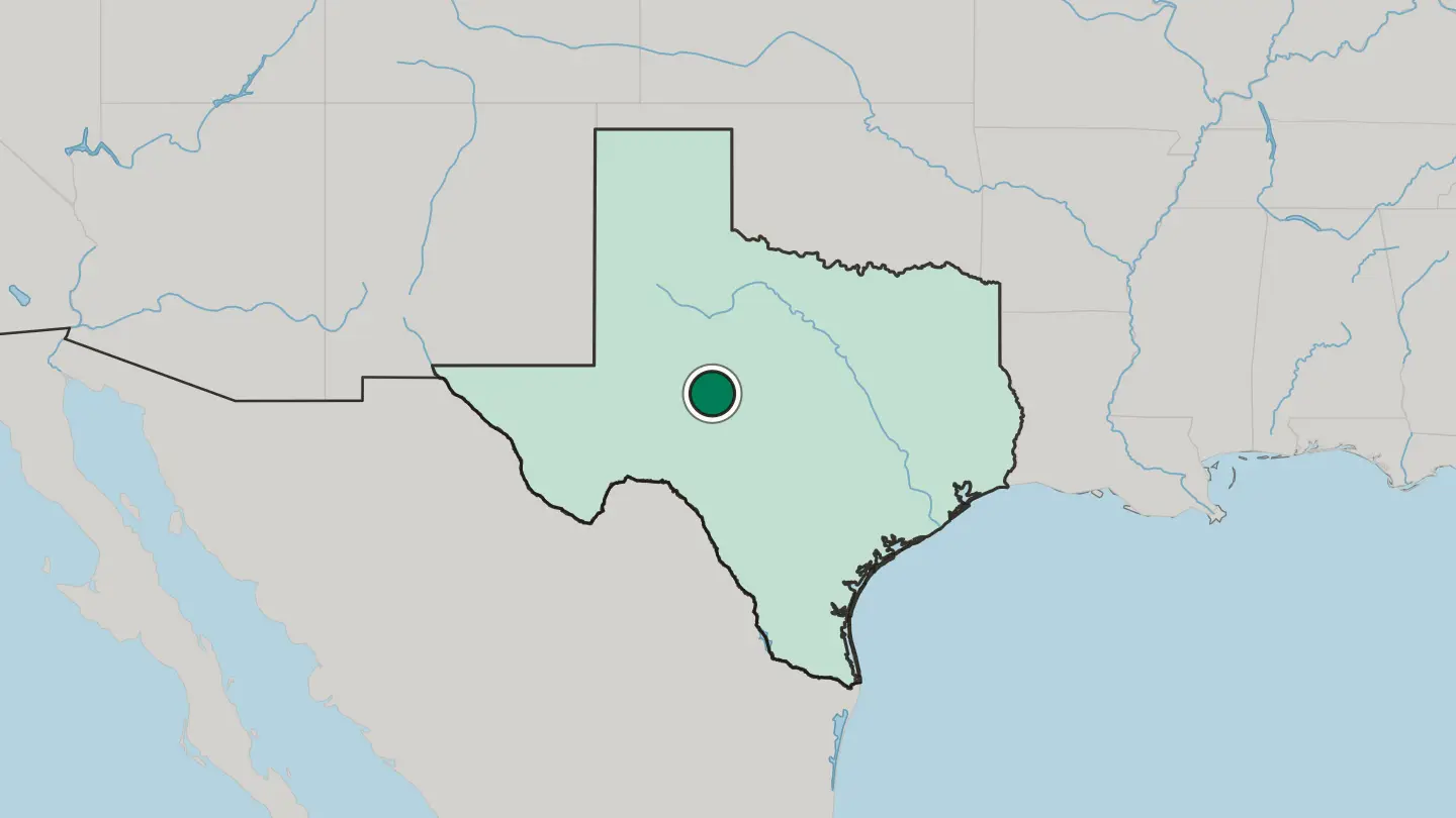 Map of San Angelo in United States