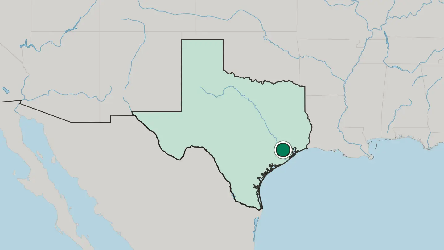 Map of Sugar Land in United States