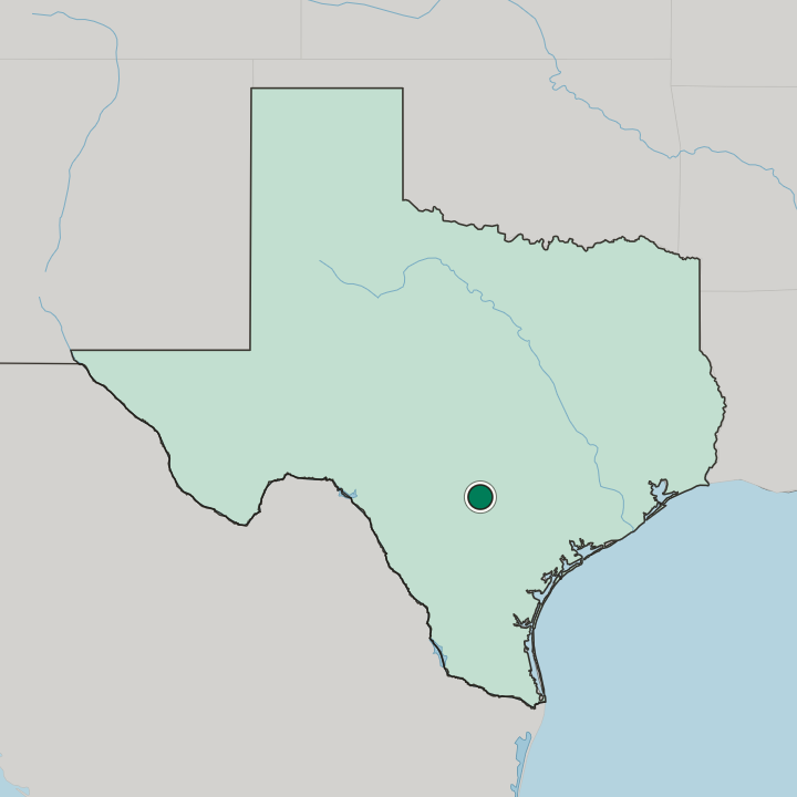 Map showing Terrell Hills — In Texas