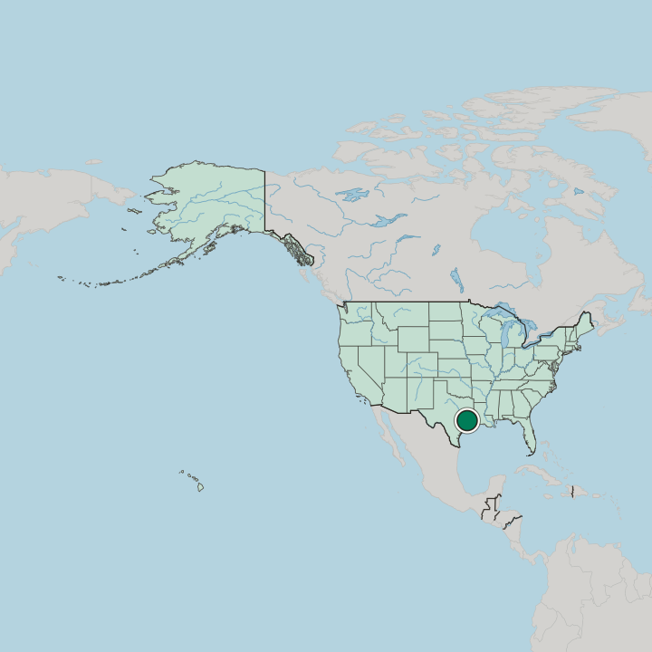 Map showing The Woodlands — In United States
