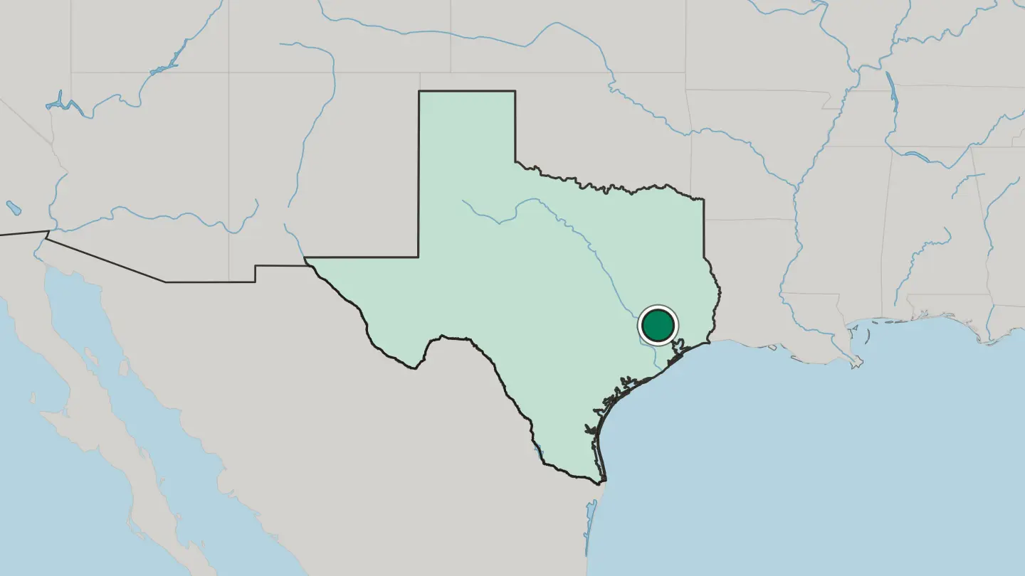 Map of The Woodlands in United States