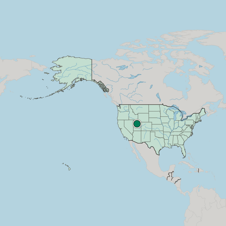 Map showing Provo — In United States