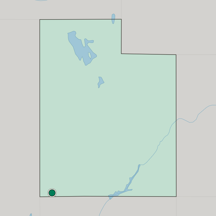 Map showing Saint George — In Utah