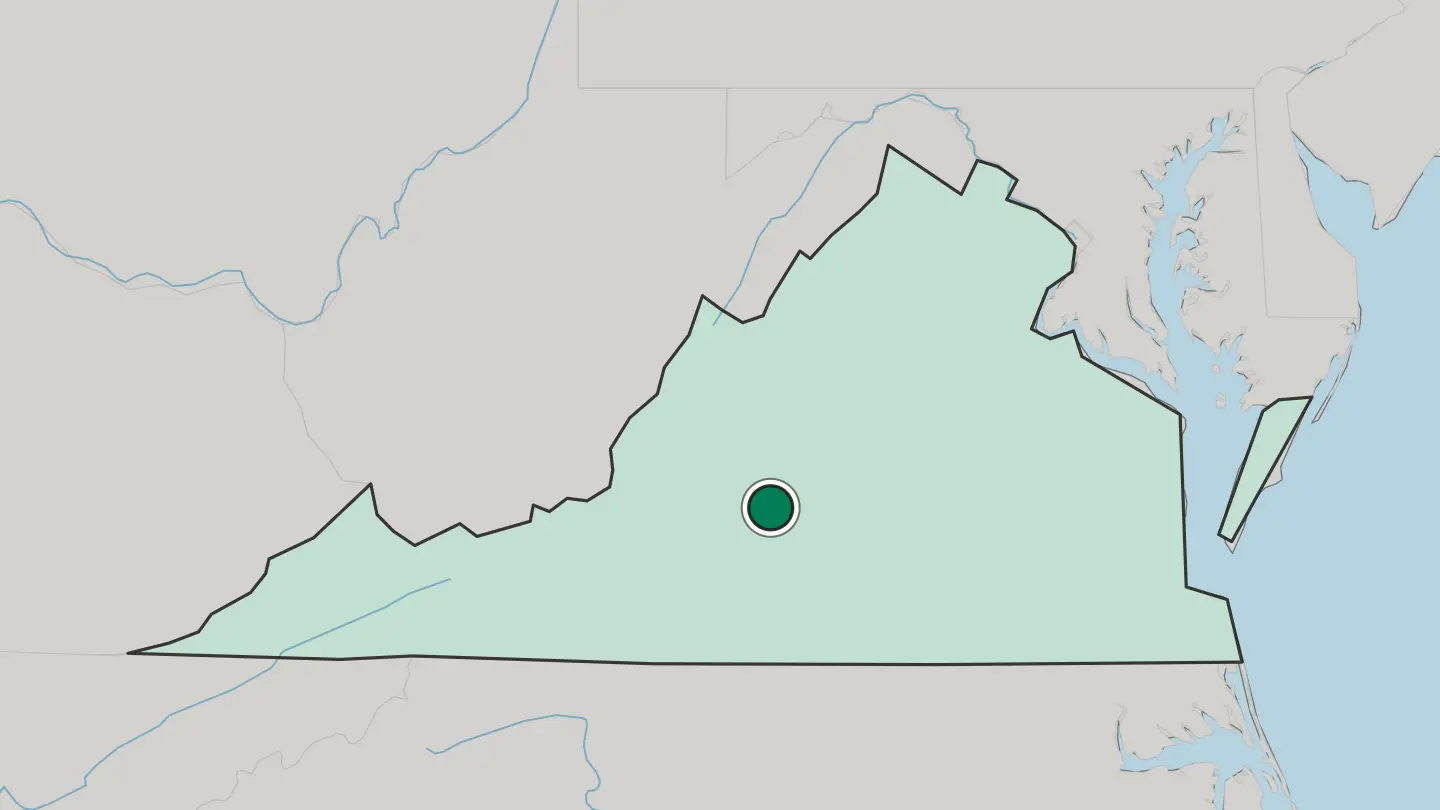 Map of Lynchburg in United States