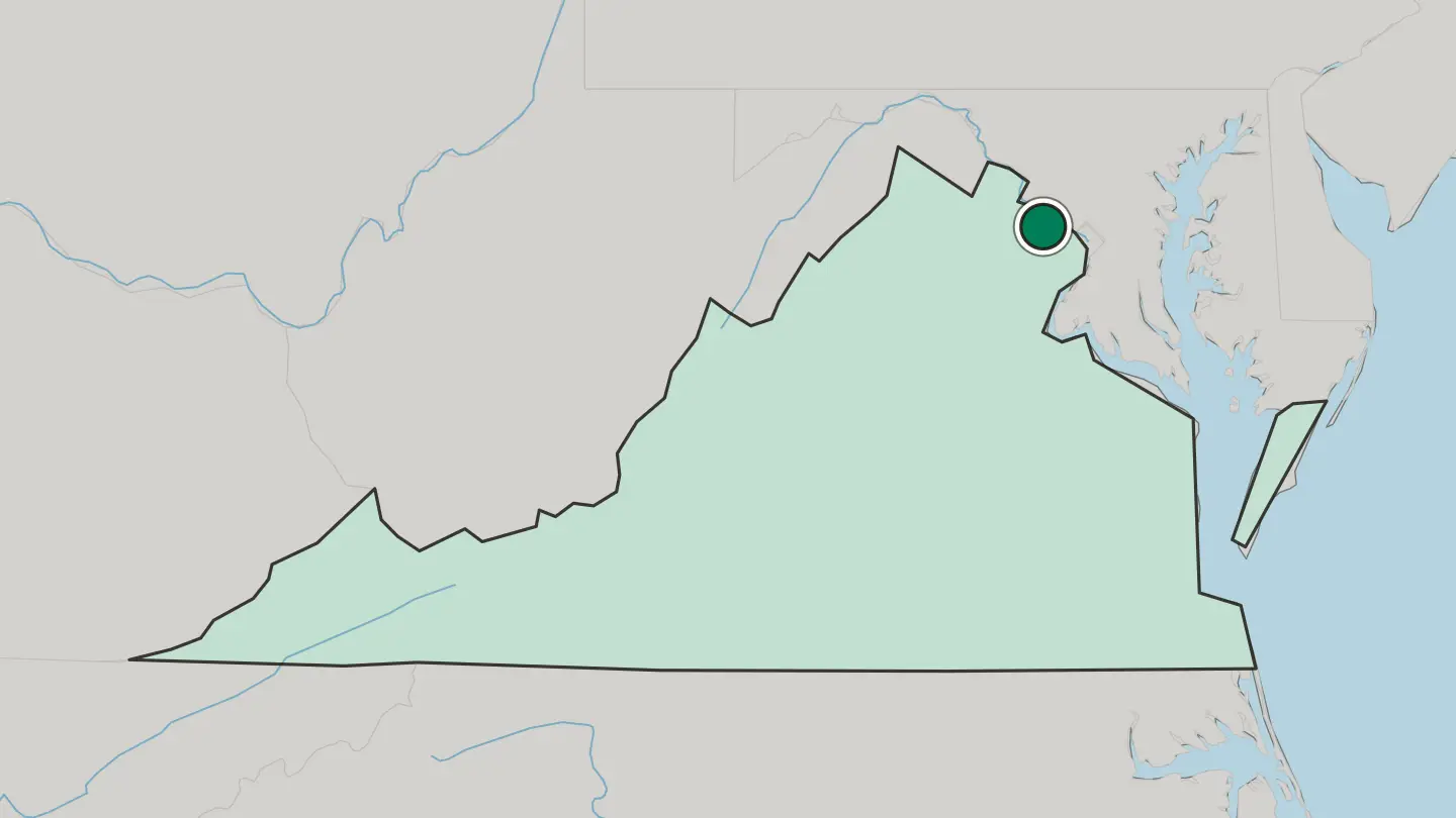 Map of Reston in United States