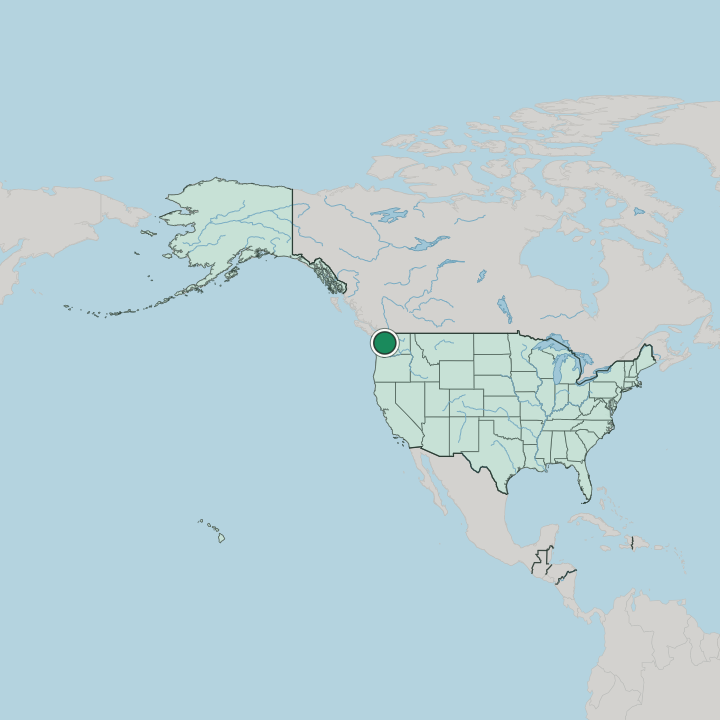 Map showing Bellevue — In United States