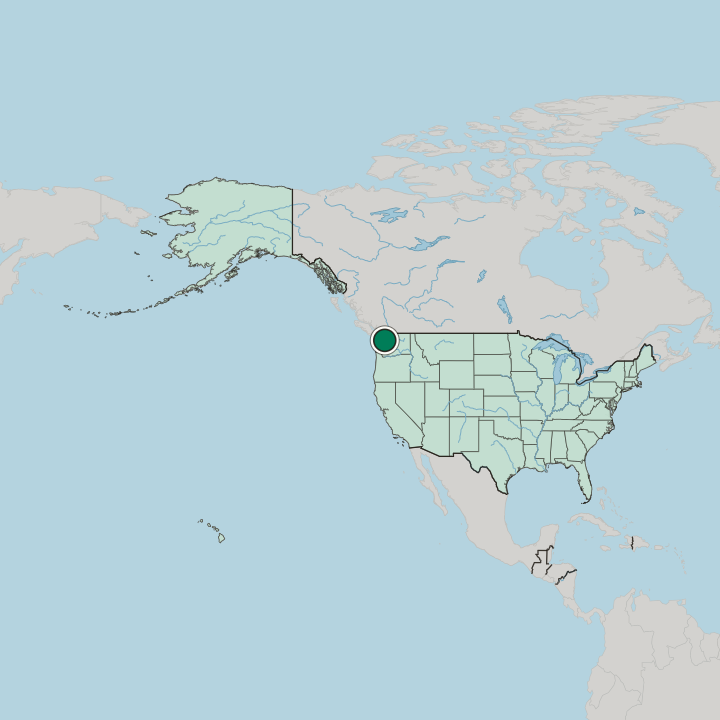 Map showing Everett — In United States