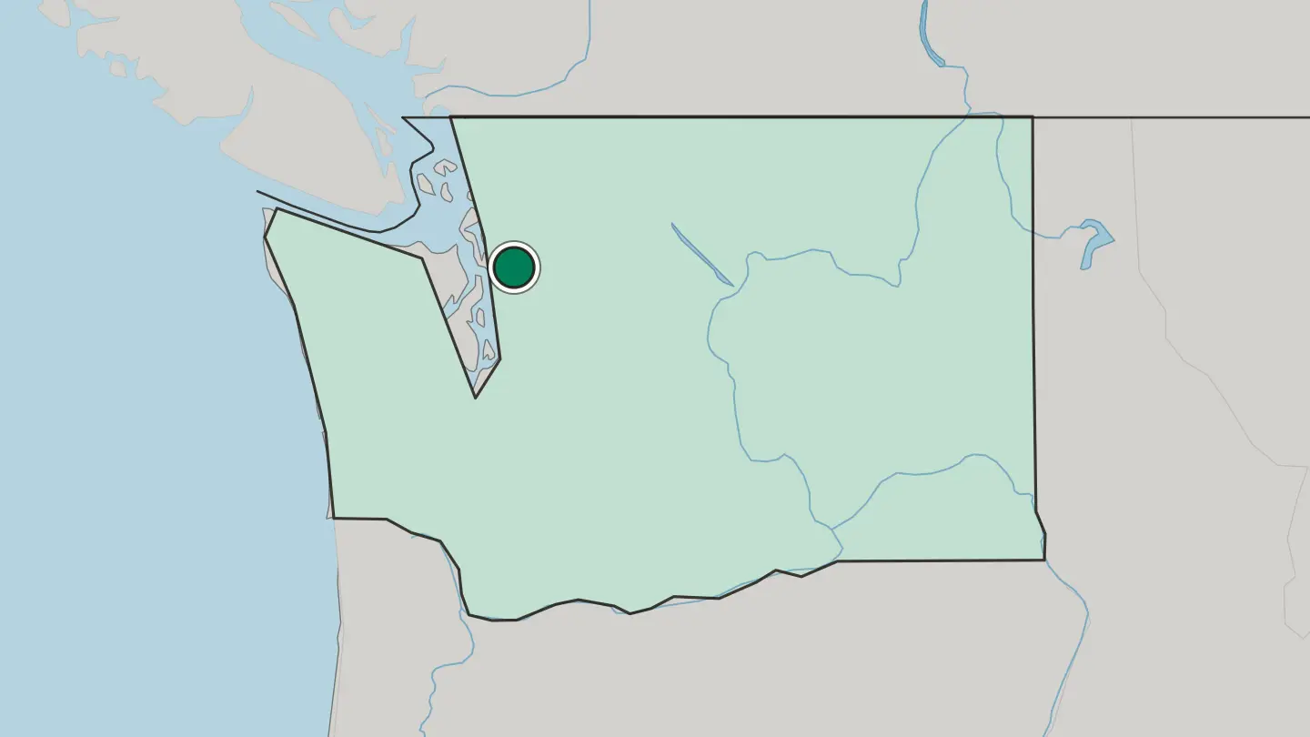 Map of Everett in United States