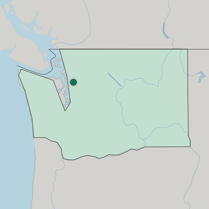 Map showing Everett — In Washington
