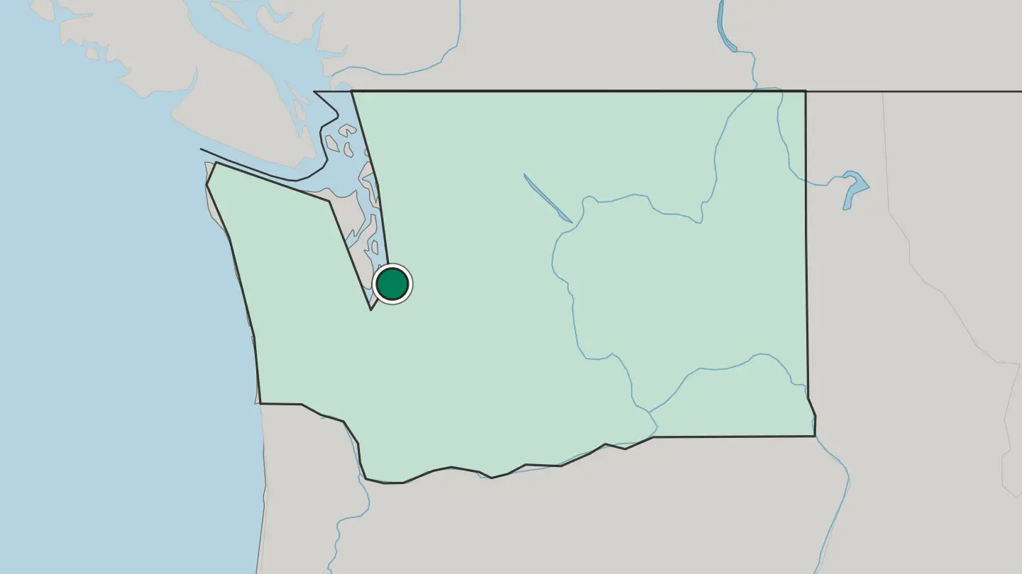 Map of Federal Way in United States