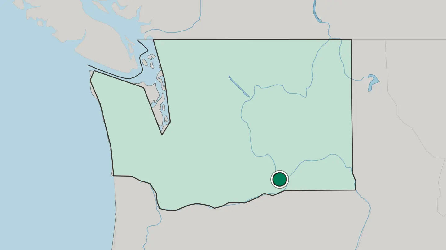 Map of Kennewick in United States