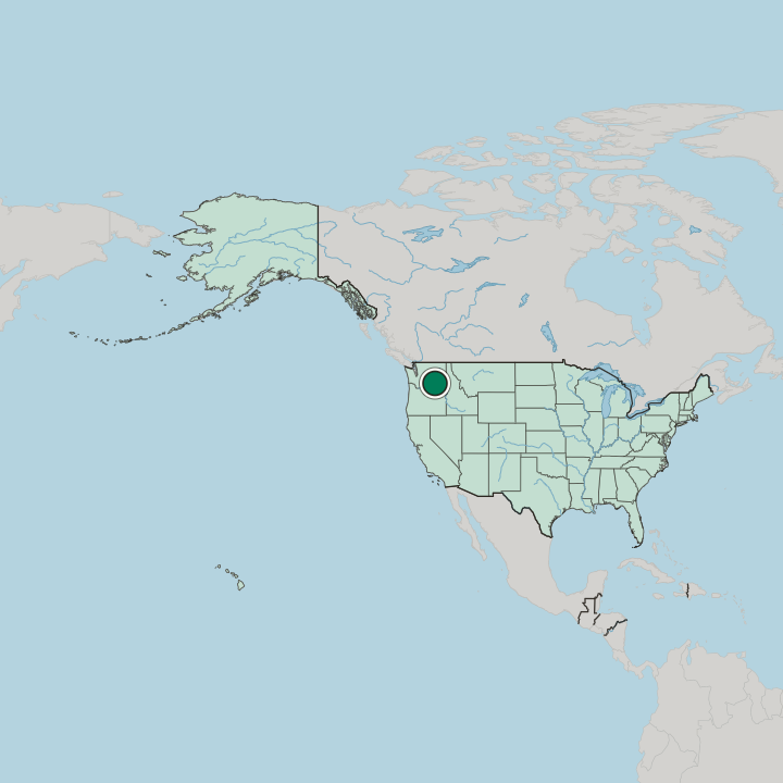 Map showing Pasco — In United States