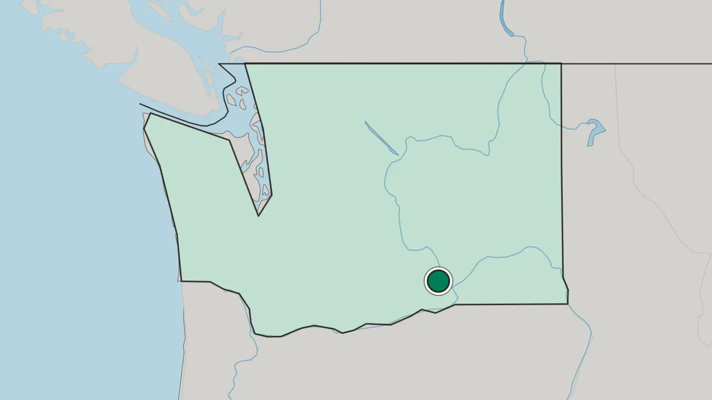 Map of Richland in United States