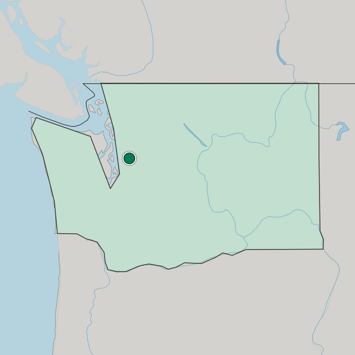 Map showing Sammamish — In Washington