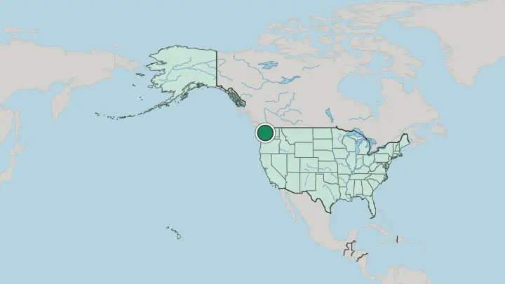 Map of Seattle in United States