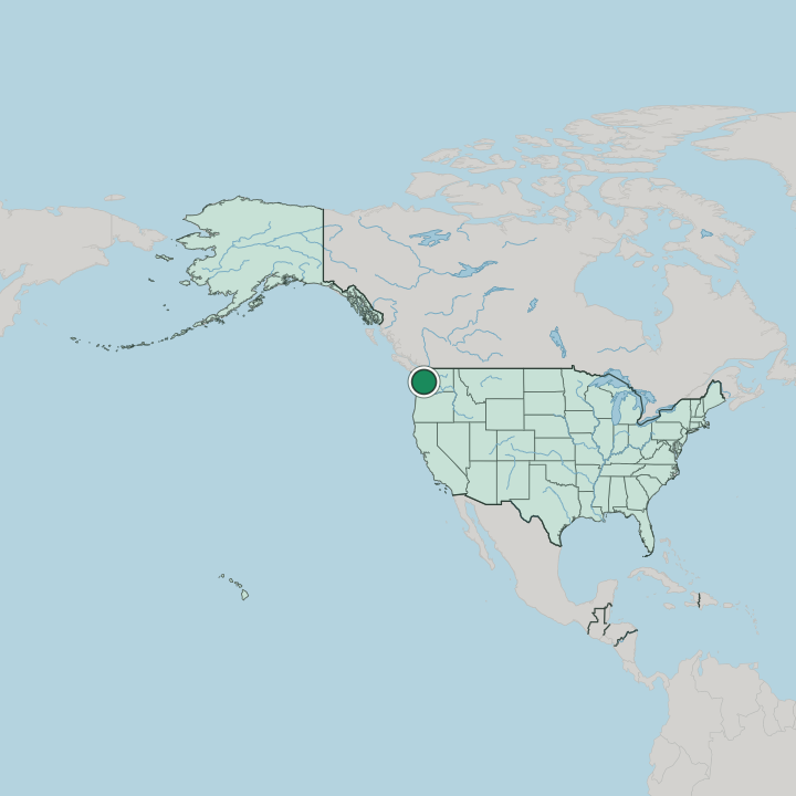 Map showing Tacoma — In United States