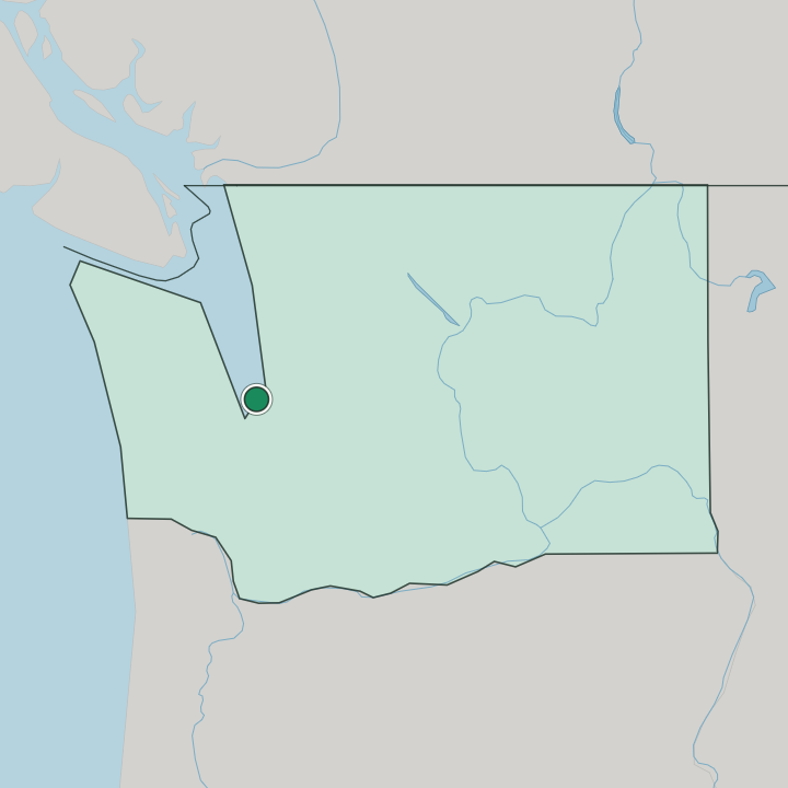 Map showing Tacoma — In Washington