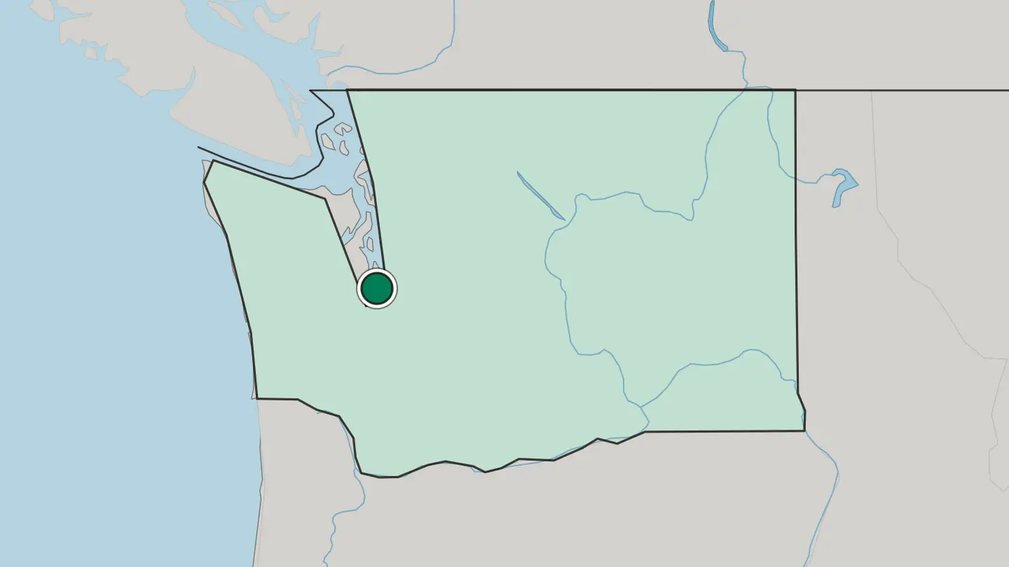 Map of Tacoma in United States