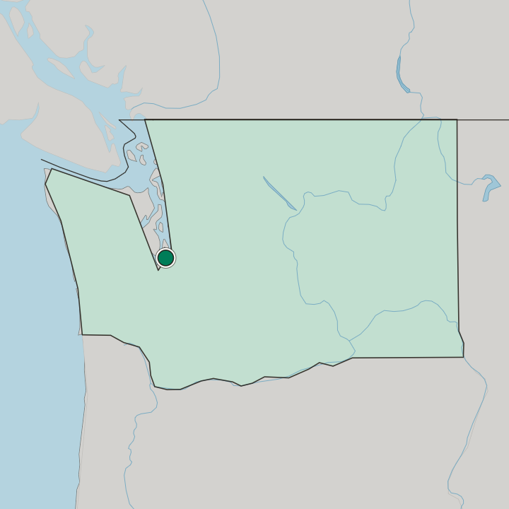 Map showing Tacoma — In Washington