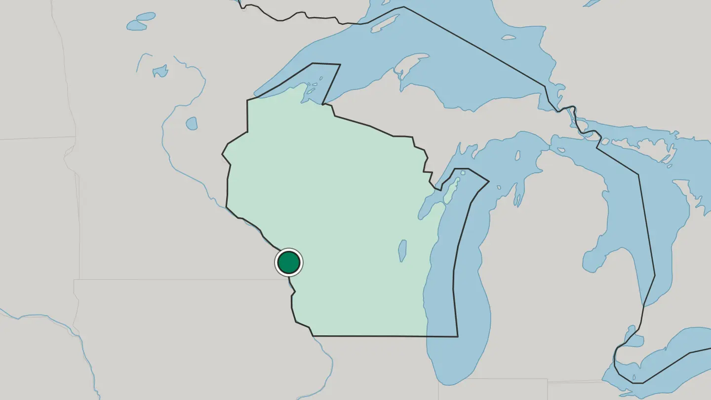 Map of La Crosse in United States