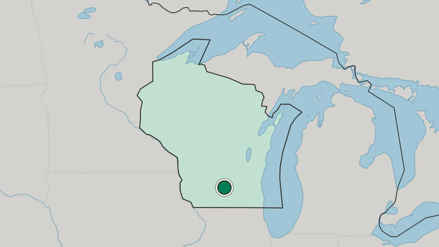 Map of Madison in United States