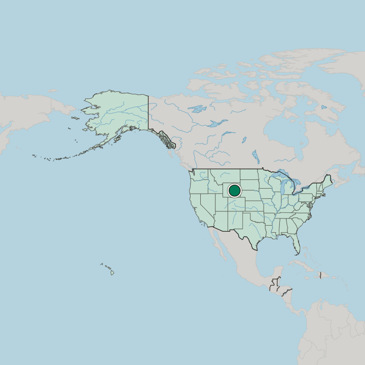 Map showing Casper — In United States